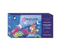 Janod - Hermosa lámpara con Sonido - Narrador para niños - Lámpara para niños con Historias de sueños - Caja de Cuentos Creciente para niños a Partir de 3 años