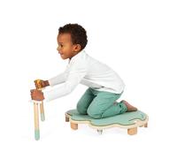 Janod - Hoja con Ruedas Sweet Cocoon - Monopatín de Madera FSC - Ejercita el Equilibrio - Juego de Habilidad Infantil a Partir de 4 Años, J04041