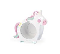 Janod Hucha Unicornio Infantil-Apertura Lateral Transparente y Trasera Magnética-Ideal para Regalar o Decorar la Habitación-Madera FSC-A Partir de 3 Años-J04655 (JURATOYS J04655)