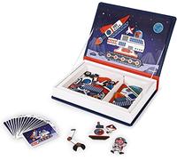 Janod - Juego educativo magnético Magneti'Book Cosmos, 70 piezas, multicolor, desde 3 años