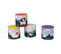 Janod J04015 Party Batman Pocket MOO y Baa - Máquina de Ruido para Fiestas, Color Blanco, Talla única