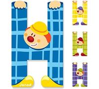 Janod J04549 H Party B004XS8GQU Wooden Clown Letter, Multicolour, One Size