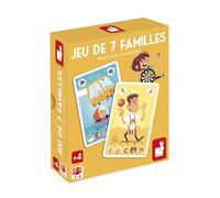 Janod - Juego de 7 familias - Tema Feria - Juego de Mesa para niños - Juego de Cartas - Cartón con certificación FSC - A Partir de 4 años