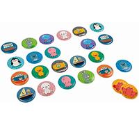 Janod - Juego de baño de Memoria de 24 Piezas - Juguete para el Aprendizaje temprano y el Entrenamiento de la Memoria - A Partir de 2 años - J04714