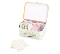 Janod Comedor de Madera-Kit de Picnic 4 Personas-25 Piezas-Juego de Cartón-Ideal Accesorios de Cocina Infantil-Desarrolla la Imaginación-A Partir de 3 años (JURATOYS J06637)