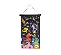 Janod - Juego de Dardos Magnéticos Superhéroes - 6 Dardos Magnéticos de Plástico - Juego de Tela Reversible - A Partir de 4 Años, J02090