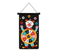 Janod - Juego de Dardos Magnéticos, Temática de Circo, Ambos Lados, Desarrollo de La Habilidad, La Agilidad y La Concentración, 6 Dardos - Desde Los 4 Años, J02074