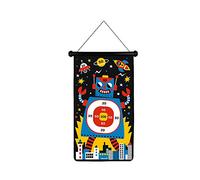 Janod - Juego de Dardos Magnéticos, Temática de Robots, Ambos Lados, Desarrollo de La Habilidad, La Agilidad y La Concentración, 6 Dardos - Desde Los 4 Años, J02073