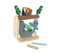Janod - Juego de Equilibrio de Madera con Perezoso - Juego de Habilidad - Concentración y Aprendizaje de Habilidades Motoras Finas - Certificado FSC - A partir de 3 Años, J08046