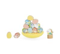 Janod Juego de Equilibrio de Madera-Juguete para Apilar-Desarrolla la Concentración y la Destreza-Primeros Años-A Partir de 24 Meses, J05146 (JURATOYS