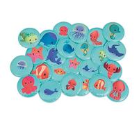 Janod - Juego de Memoria Mis Bebés Animales - Juguete Para El Baño - 24 Piezas Flotantes - Juego de Memoria Infantil - Juguete Evolutivo - A Partir de 24 Meses, J04723