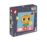 Janod Juego de Rutinas y Rituales Magnética Organiza tu Vida Diaria-7 Tarjetas Educativas-1 Pizarra Magnética-30 Imanes-A Partir de 2 Años-J05446 (JURATOYS J05446)