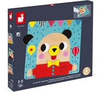 Janod - Juego Magnético Educativo - 30 Piezas Magnéticas Gigantes - Juguete de Madera - Motricidad Fina - A Partir de 2 Años, J08035