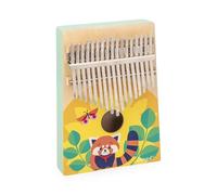 Janod Kalimba de madera – Juguete musical 17 teclas de metal, sonidos suaves, a partir de 3 años