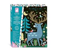 Janod - Kit Creativo 5 Cuadros para Decorar con Arena fosforescente y Purpurina - Manualidades - 5 Cuadros para Decorar + Herramienta - Imaginación y Creatividad DIY - A Partir de 6 años