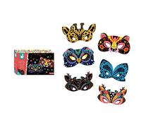 Janod Kit Creativo - Máscaras de Animales Scratch Art