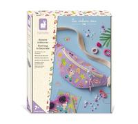 Janod - Kit Creativo para Personalizar riñoneras - Personaliza tu riñonera - Estuche DIY Completo: 1 riñonera + calcomanías + Llavero - Riñonera 100% algodón OEKOTEX - Actividad Manual - de 7 años