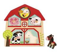 Janod Puzzle musical de madera The Friends of The Farm J07079