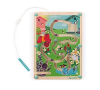 Janod - Laberinto Magnético de Bolas Colmena, de Madera - Desarrolla la Motricidad Fina y la Concentración - Formato: 18 X 25 Cm - Certificado FSC - A partir de 2 Años, J05310