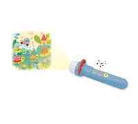 Janod, Lámpara De Sonido Maravillosa, Animales, Desde 3 Años | Proyector de Imágenes y Contadora, 1 Historia, 4 Rimas y 8 Sonidos, 3 Arandelas de 8 Imágenes, Bolsa de Algodón