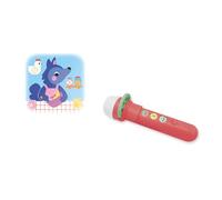 Janod - Lámpara de sonido maravillosa - Lobo ¿estás? - Contador de historias infantiles - Lámpara infantil disponible en 4 universos - Caja de historia para niños evolutiva - Actividad infantil de 3