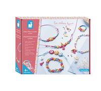 Janod - Estuche Crear 6 Joyas Flores Cuentas de Rocalla - Les Ateliers Bijoux - Manualidad Creativa - Motricidad Fina y Concentración - A Partir de 6 Años - J07998