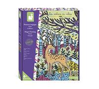 JANOD - Estuche Pintura Mágica Bosque - Les Ateliers du Calme - Manualidad Creativa - 6 Cuadros Colorear - Motricidad Fina y Concentración - A Partir de 6 Años, J07874