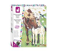 Janod Les Ateliers du Calme J07953 Estuche Pintura por Números Caballo, 2 Cuadros, Acuarela, Manualidad Creativa, A Partir de 7 Años