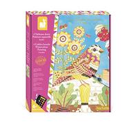 Janod Les Ateliers du Calme J07965 Estuche Pintura Acuarela Animales del Jardín, Manualidad Creativa, 4 Cuadros con Dorados, Motricidad Fina y Concentración, A Partir de 6 Años