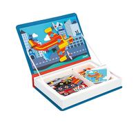 Janod - Magnéti'Book Bomberos - Juego Educativo Magnético 60 Imanes + 18 Modelos - Juguete Infantil de Cartón FSC - Ejercita Destreza y Creatividad - A Partir de 3 años