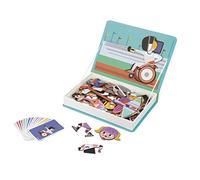 Janod - Magnéti'Book Deportes - Juego Educativo Magnético 48 Imanes + 16 Tarjetas Ejemplo - Juguete Infantil de Cartón FSC - A Partir de 3 Años, J02596
