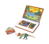Janod - Magneti'Book Dinosaurs - Juego magntico educativo de 50 partes que ensea habilidades motoras finas e imaginacin - Certificado FSC - Ap