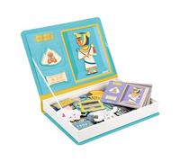 Janod - Magnéti'Book Historia - Juego Educativo Magnético 60 Imanes + 12 Modelos - Juguete Infantil de Cartón FSC - Ejercita Motricidad Fina e Imaginación - A Partir de 3 años