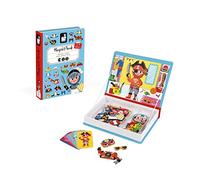 Janod - Magneti'Book - Juego Educativo Magnético Niños 36 Piezas de Cartón - Aprendizaje Motricidad Fina e Imaginación - Desde 3 años de edad, J02719