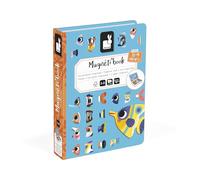 Janod - Magnéti'Book Peces Tropicales - Juego Educativo magnético 30 imanes + 10 Modelos - Juguete Infantil de cartón FSC - Desarrolla la destreza y la imaginación - A Partir de 3 años