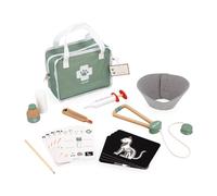 Janod - Maletín de Veterinario - Juguete de Imitación Profesión - 16 Accesorios incluidos - Estimula la imaginación - Certificado FSC - Maletín de Tela con asa - A Partir de 3 Años, J06466