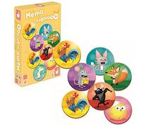 Janod - Mémo Rigolooo - Juego de Memoria y asociación - 2 a 6 Jugadores - A Partir de 3 años - J02736