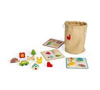 Janod - Memory Touch Recognition Game - Educational Family Game - For children from the Age of 3, J05318