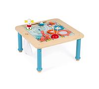 Janod - Mesa de Actividades de Madera escalable - 5 Actividades para los Primeros años - Tablero de Dibujo magnético - Mesa Que Crece con el niño - A Partir de los 18 Meses, J08041
