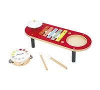 Janod - Mesa Musical de Madera - Instrumento Musical para niños - Juguete de imitación y estimulación Musical - A Partir de 18 Meses