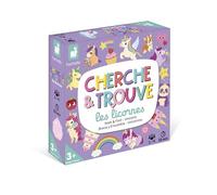 Janod - Mi Primer Juego de Buscar y Encontrar - Juego Educativo - Reflexión sobre el Tema de los Unicornios - Juego de Mesa para Mayores de 3 años con Cartas y Accesorios de Madera