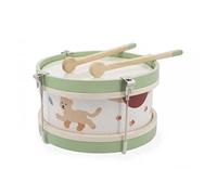 Janod - Mi Primer Tambor de Madera Sunshine - Instrumento Musical para Niños - Juguete de Imitación y Estímulo Musical - Pintura al Agua - A partir de 18 Meses, J07617