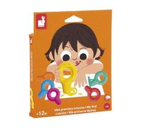 Janod 6 lápices de Cera para bebés a Partir de 12 Meses-Adaptados para Manos pequeñas-Ideales para los Primeros dibujos-J07400, Multicolor (JURATOYS J07400)