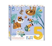 Janod - My Arts & Crafts - A Partir De 5 años - Pegatinas y Cuadros - 5 Cuadros - Manualidad Creativa - Motricidad Fina y Concentración - J07744