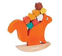 Janod - Nutty Balance Game - Wooden Early - Learning Balance Toy - Educational Game - Fine Motor Skills - 18 Months - J08126