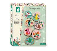 Janod - Piedras para Decorar - Les Ateliers Déco - Kit Infantil de Manualidades Creativas - Desarrolla la Motricidad Fina y la Concentración - A partir de 6 Años, J07922
