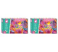 Janod - Pintura 3D - Jungla - Les Ateliers du Calme - Manualidad Creativa - Pintura Oro y Rosa Fluorescente - Motricidad Fina y Concentración - A Partir de 7 Años, J07950 (Paquete de 2)