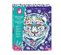 Janod - Purpurina y Arenas Animales Brillantes - Actividad Manual para Niños - Manualidades Creativas - Con Arena Decorativa y Purpurina Biodegradable - Actividad Infantil a partir de 3 Años - J09152