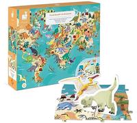 Janod - Puzle Educativo Infantil Dinosaurios - 200 Piezas - A partir de 6 Años, J02679