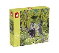 Janod - Puzzle 500 Piezas - Mapaches - Adulto, Adolescente y Niño - Hecho en Europa y con Certificado FSC - A partir de 8 Años, J02509